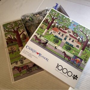 Americana 1000-Piece Puzzle - Green and Brown